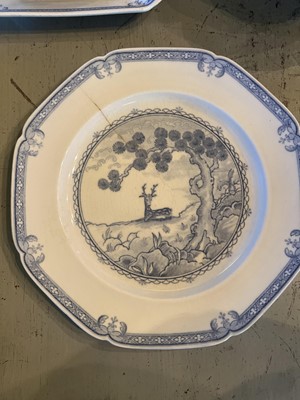 Lot 93 - A Royal Doulton blue and white 'Kang He' pattern part dinner service.