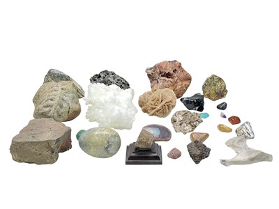 Lot 22 - A collection of approximately 20 mixed rock/mineral specimens.