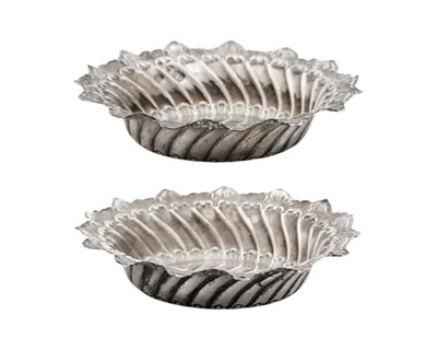 Lot 125 - A pair of Victorian silver bon-bon dishes.