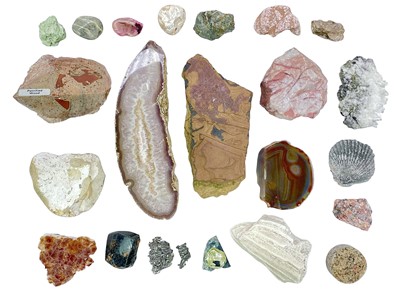 Lot 158 - A collection of approximately 20 mixed rock/mineral specimens.
