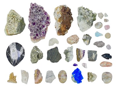 Lot 133 - A collection of approximately 30 mixed rock/mineral specimens.
