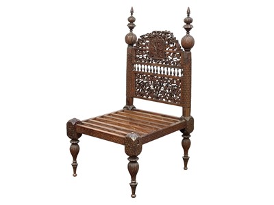 Lot 656 - An Anglo-Indian Low Chair