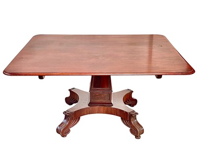 Lot 898 - A George IV mahogany dining or centre table.
