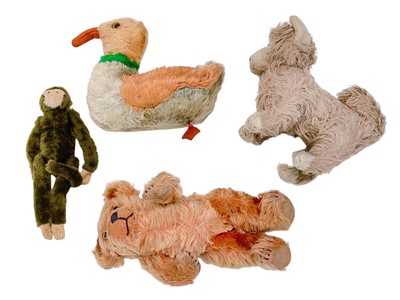 Lot 443 - A musical teddy bear.