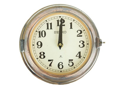 Lot 789 - A Japanese Seiko ship's wall clock.