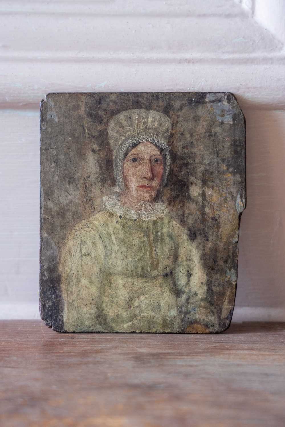 Lot 3 - Miniature Georgian portrait panel