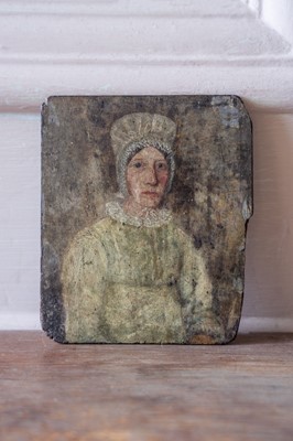 Lot 3 - Miniature Georgian portrait panel