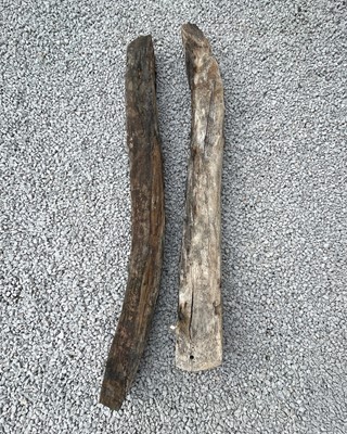 Lot 786 - Two oak beams, 16th/17th century, recovered from a ship.