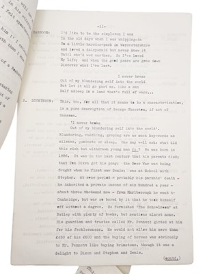 Lot 22 - (Sigfried Sassoon)