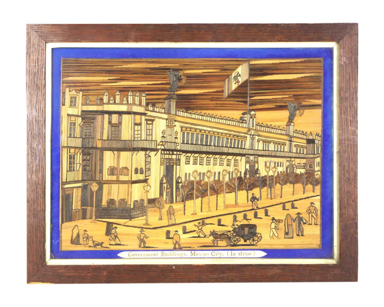 Lot 3 - A Mexican straw picture.