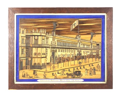 Lot 3 - A Mexican straw picture.