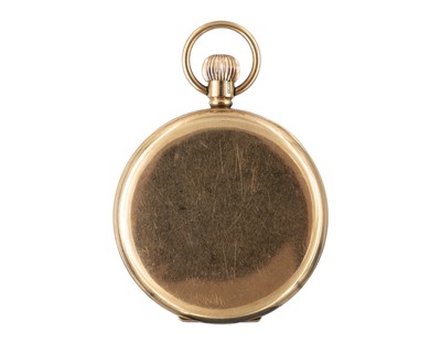 Lot 241 - J.W. BENSON - A 9k rose gold keyless wind lever pocket watch.