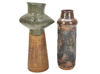 Lot 187 - Two studio pottery vases
