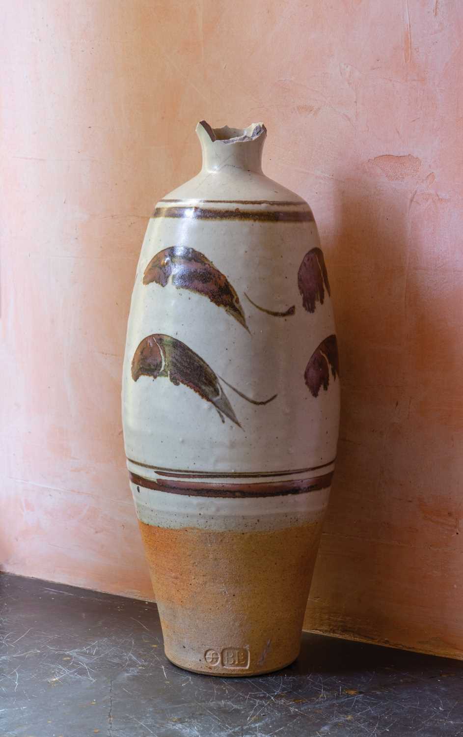 Lot 117 - Bernard Howell LEACH (1887-1979), A leaping fish vase.