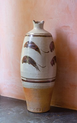 Lot 117 - Bernard Howell LEACH (1887-1979), A leaping fish vase.