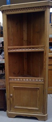 Lot 23 - A Pine Corner Cupboard. The Cupboard is 182cm...