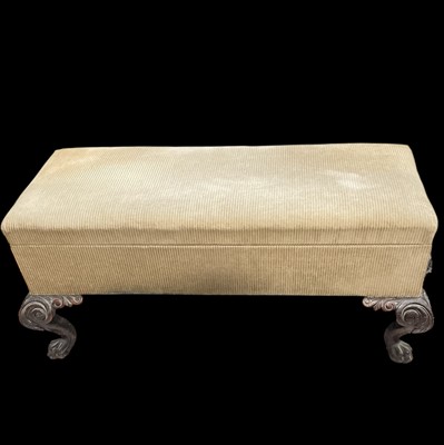 Lot 15 - A Double Piano Stool in Mahogany. The Stool...
