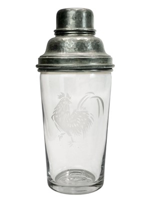 Lot 711 - A Drew & Sons cocktail shaker.
