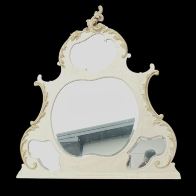 Lot 31 - A French Style Mirror. With Bevelled Plates,...