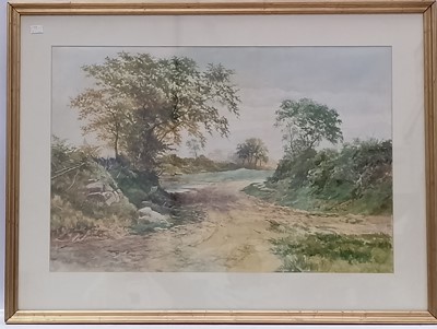 Lot 159 - A 20th Century watercolour "Resting at the...