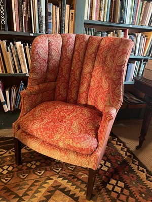 Lot 194 - A wing-arm chair