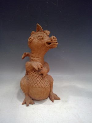 Lot 71 - A Terracotta Dragon. The Dragon is 32cm tall.