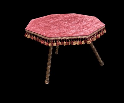 Lot 76 - A gypsy table with barley twist legs, height...