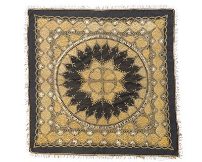 Lot 603 - An Ottoman embroidered hanging.
