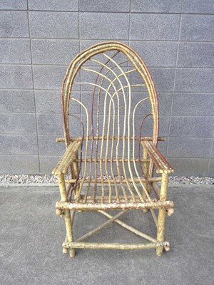 Lot 8 - A Silver Birch Chair. The Chair is 131cm tall,...