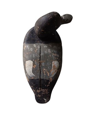 Lot 125 - A painted decoy style duck.