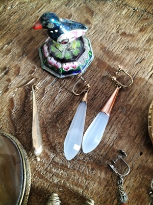 Lot 129 - A 19th century Italian oval lava cameo brooch.