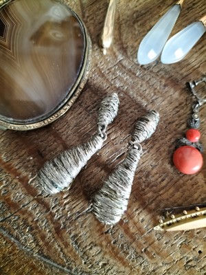 Lot 129 - A 19th century Italian oval lava cameo brooch.