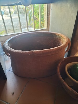 Lot 561 - Terracotta salter