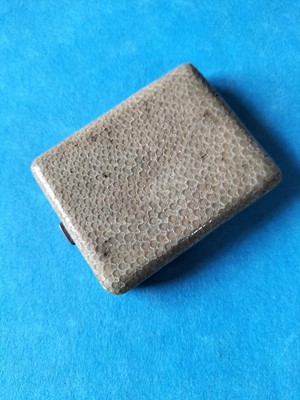 Lot 133 - A George V silver gilt and shagreen book match holder.