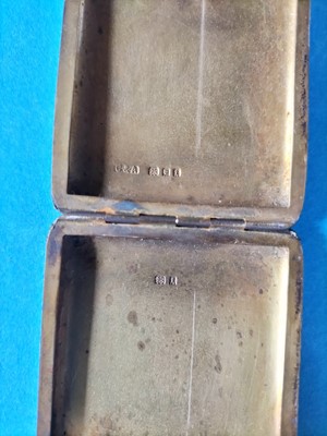 Lot 133 - A George V silver gilt and shagreen book match holder.