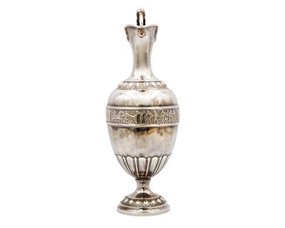 Lot 107 - An impressive Victorian silver wine ewer by Elkington & Co.
