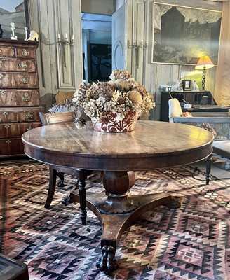 Lot 434 - A rosewood centre table