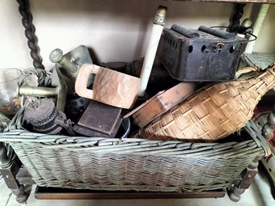 Lot 569 - Basket and contents