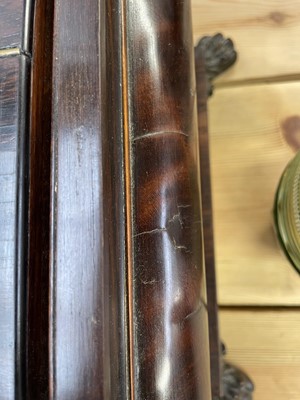 Lot 61 - A Regency exotic wood inlaid sarcophagus shape tea caddy.