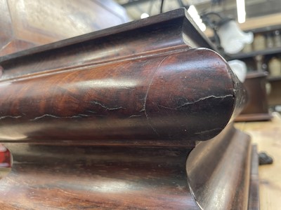 Lot 61 - A Regency exotic wood inlaid sarcophagus shape tea caddy.