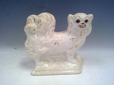 Lot 132 - A Victorian, Pekinese Dog. With Glass Eyes,...