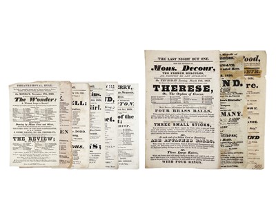 Lot 34 - Early 19th century theatre playbills