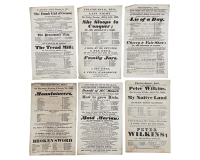 Lot 34 - Early 19th century theatre playbills