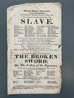 Lot 34 - Early 19th century theatre playbills