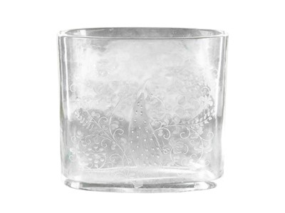 Lot 740 - A Murano Seguso clear glass vase.