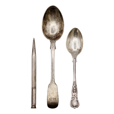 Lot 246 - A Sampson Mordan & Co silver-cased 'Ever Point' propelling pencil.