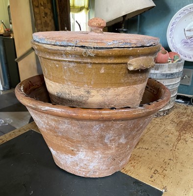 Lot 23 - A large terracotta salting vessel.