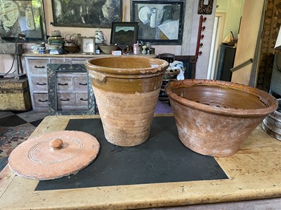 Lot 23 - A large terracotta salting vessel.