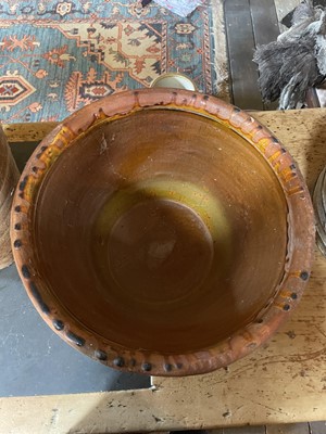Lot 23 - A large terracotta salting vessel.