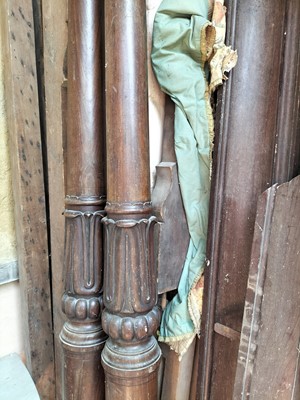 Lot 595 - A 19th century four poster bed